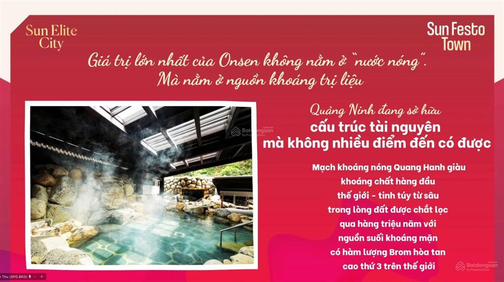 Sun group chính thức ra mắt căn hộ osen khoáng nóng trị liệu đầu tiên và duy nhất tại quảng ninh
