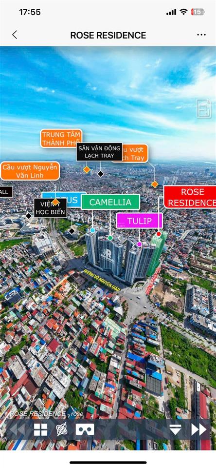 Mã căn 24 1,5 ngủ view bể bơi giá chủ đầu tư chi 1,9xxtỷ! thuộc dự án hoàng huy rose