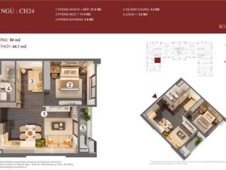 Mã căn 24 1,5 ngủ view bể bơi giá chủ đầu tư chi 1,9xxtỷ! thuộc dự án hoàng huy rose