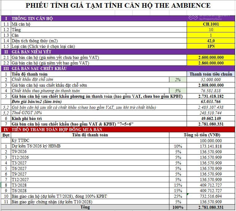 280tr mua nhà đối diện aeon mall hải phòng căn 1pn hot nhất the ambience by gamuda