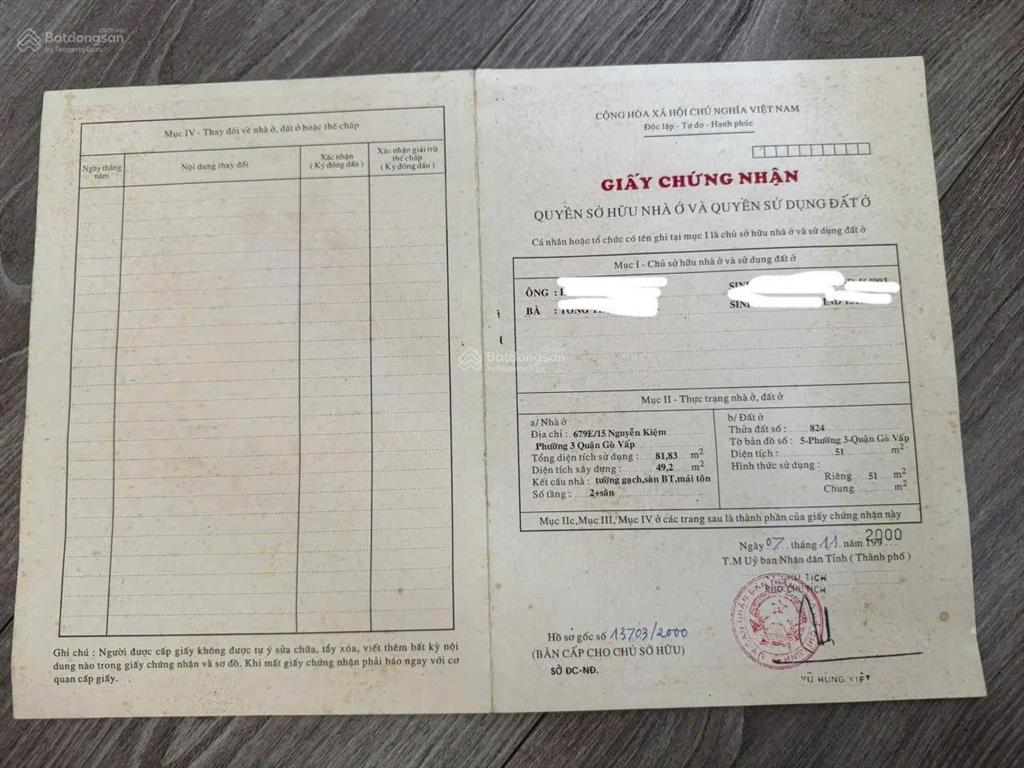 Bán nhà mặt tiền số 333 nguyễn văn công p3 gò vấp  sản phẩm hiếm