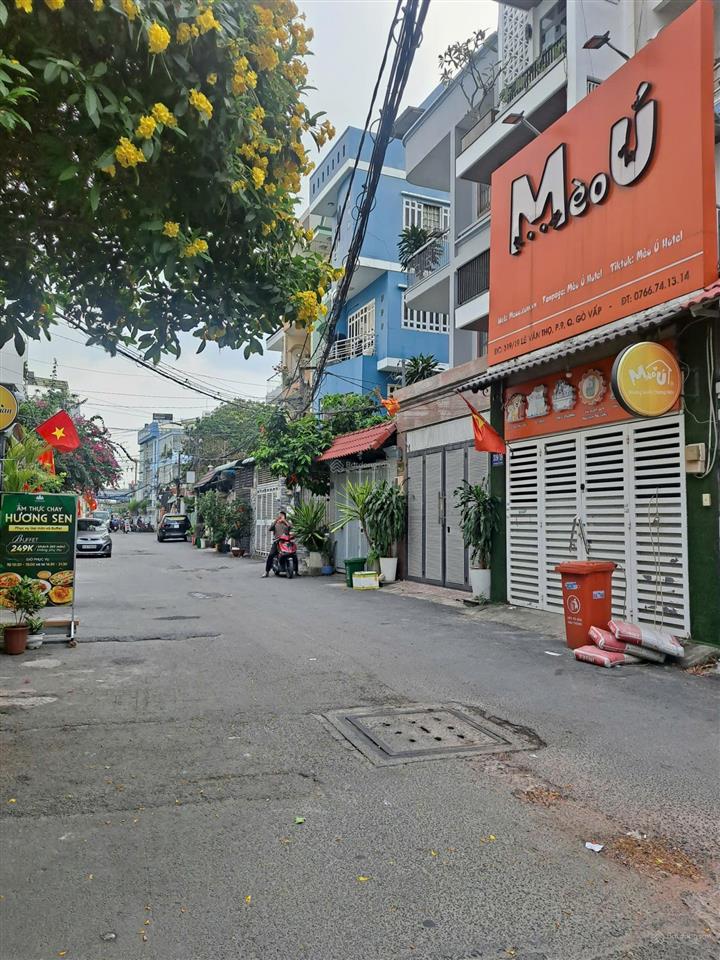 Bán nhà mặt tiền thông tây hội p.10 gần cityland dt 4.5x17 giá chỉ 7tỷ5 quá rẻ