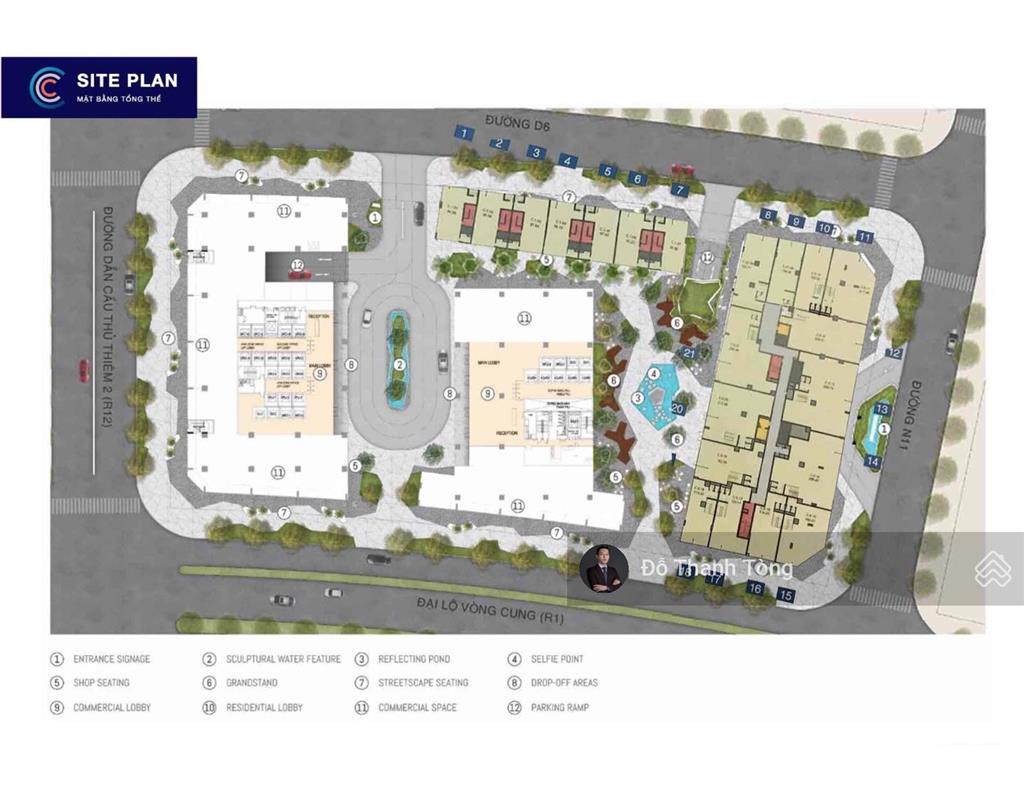 Cho thuê shop thương mại/văn phòng tòa nhà the crest  metropole thủ thiêm. chỉ 26$/m2/tháng