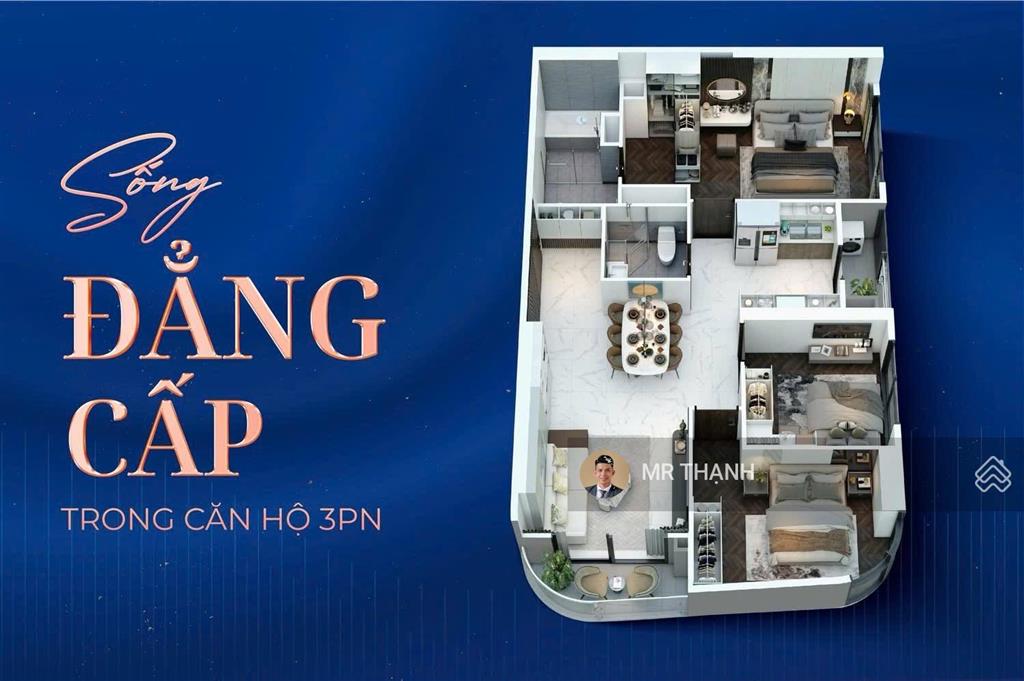 Biệt thự trên không  3pn 100m2 (góc) view panorama 270 độ. giá 8,5 tỷ. chỉ dành cho giới tinh hoa