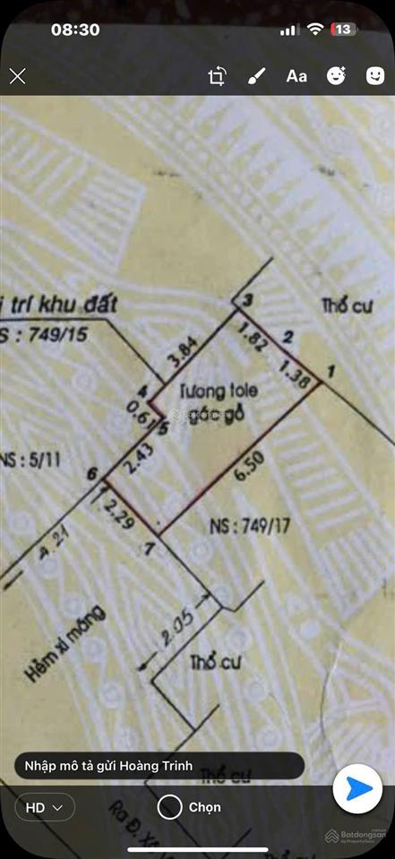 Nhà ngay công viên tầm vu (bình thạnh)  diện tích nhỏ giá 2,65 tỷ. sổ hồng liền tay