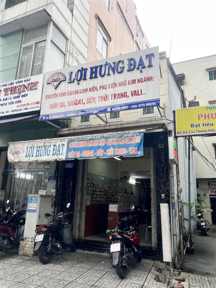 Cho thuê nhà mặt tiền lý thường kiệt, phường 7, quận 11 đối diện co. opmart quận 11