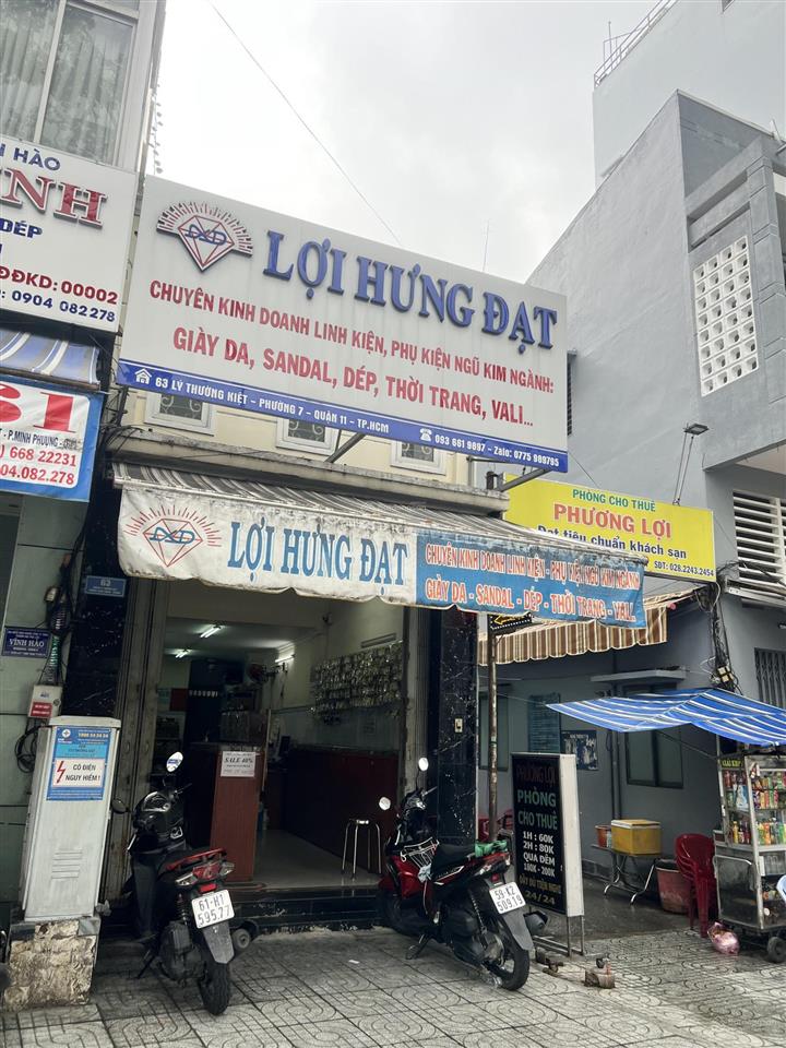 Cho thuê nhà mặt tiền lý thường kiệt, phường 7, quận 11 đối diện co. opmart quận 11