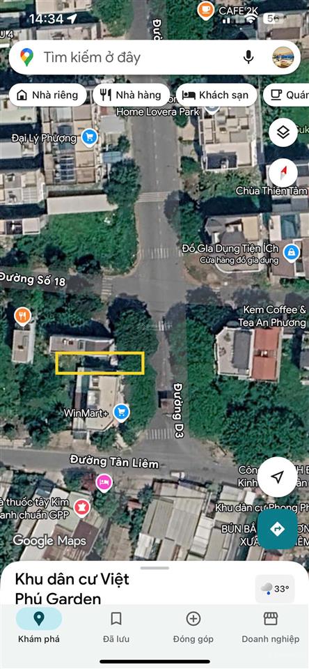 Bán gấp nền 116m2 trục đường 30m kdc phong phú 4, bình chánh sát vinmart