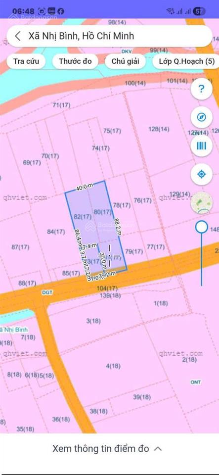 Đất mt nhị bình 5 hóc môn dt 35x83m nở hậu 38m giá 37 tỷ pháp lý rõ, xe tải 10 tấn lưu thông tốt