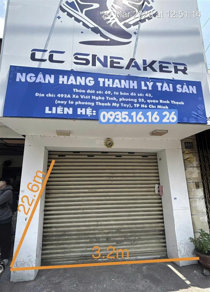 Thanh lý tài sản nhà 2t p.25, bình thạnh pháp lý chuẩn 100%