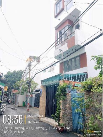 Chỉ 8,3 tỷ có ngay nhà 4 lầu + lửng tt gò vấp  thu nhập 30tr/tháng.
