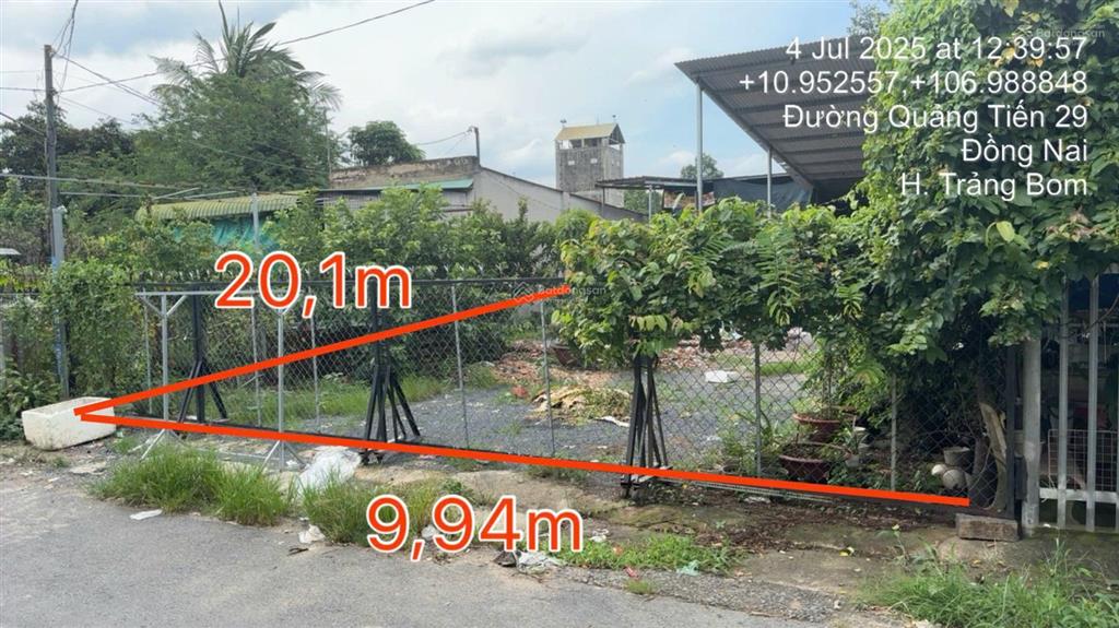 Bán đất kdc ngang 10m  đường ô tô