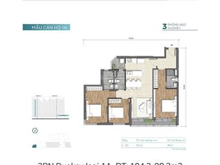 3pn3wc duokey 104m2 duy nhất thiện chí bán