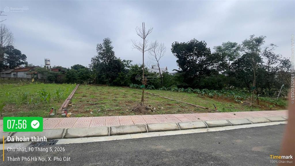 Trục chính phú cát 105,2m2 đất gần nhà máy in tiền, gần công nghệ cao, trụ sở hành chính