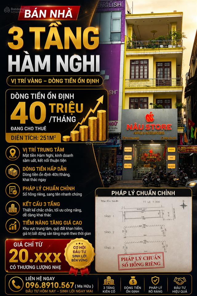 40 triệu/tháng mặt tiền hàm nghi giữ tiền quá đỉnh
