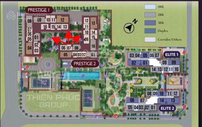 54m 2pn 2vs tòa p2 giá 5.1 tỷ bao phí tầng 6