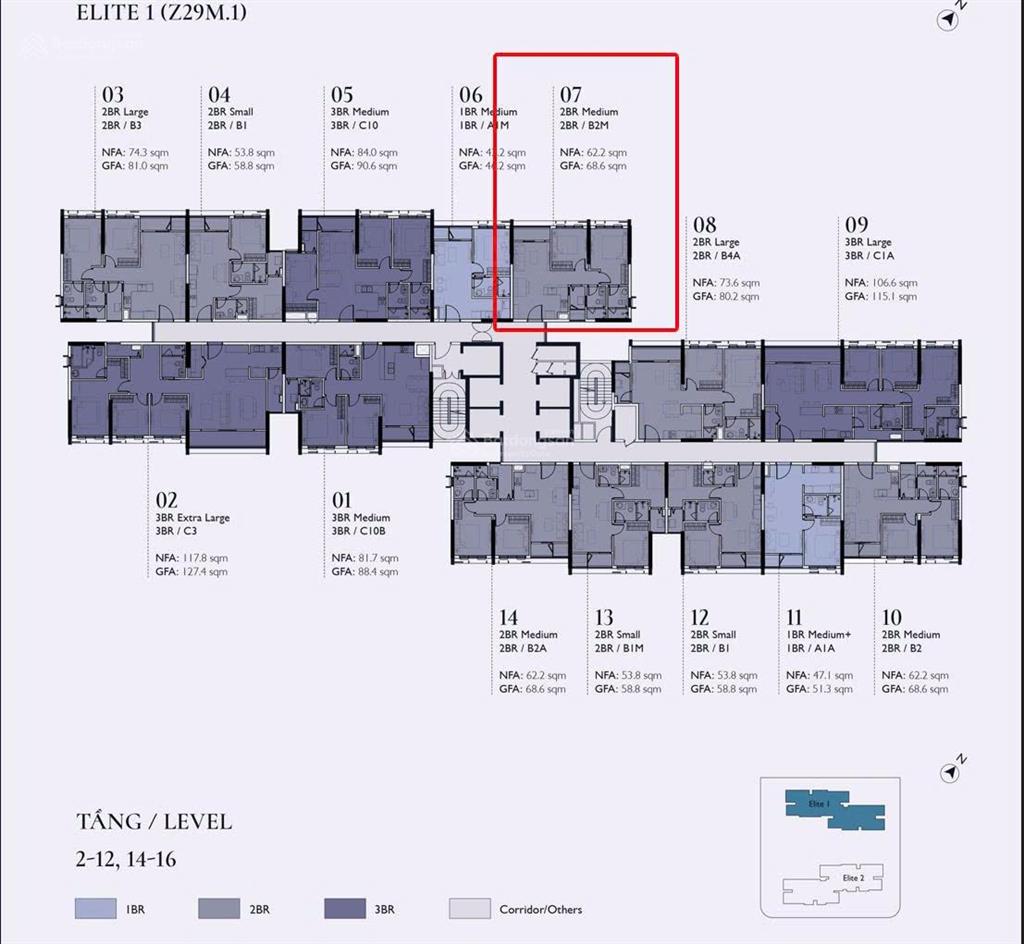 Bán căn góc 62m2 2n2vs toà vip e1 giá 5.4 tỷ bao phí ưu tiên gửi xe hầm