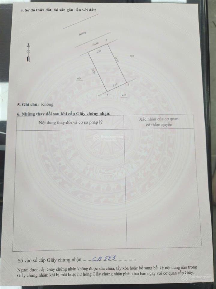 Chính chủ bán đất liền kề dự án mường khến, 1.1 tỷ