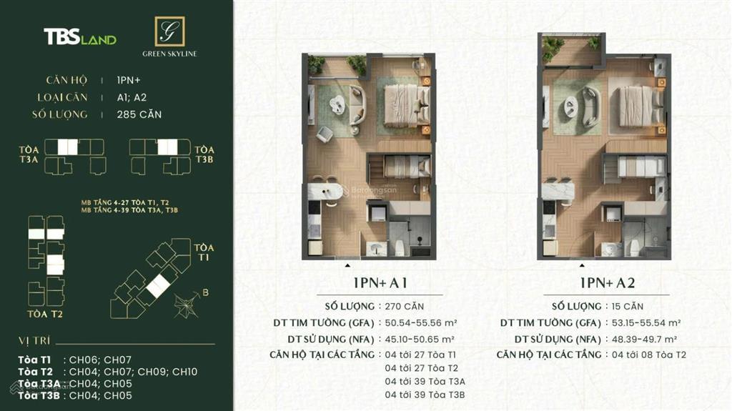 Green skyline khuyến mãi 20% cho thanh toán nhanh. nhận nhà liền căn hộ 2pn1wc