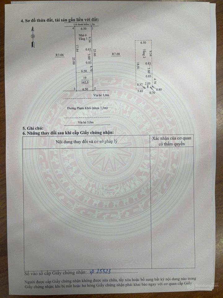 Bán ngôi nhà tâm huyết ngang 6,5m mặt tiền đường phạm khôi khu phố chợ vĩnh điện