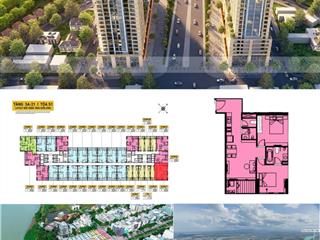 Duy nhất căn góc 2pn view sông ngay giá cđt, hỗ trợ vay 70% miễn lãi 30 tháng, sở hữu lâu dài
