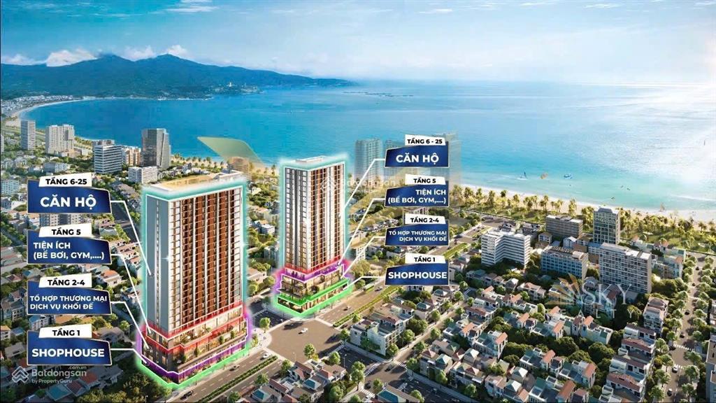 Cần bán căn studio view biển mỹ khê tầng cao, full nội thất, giá tốt