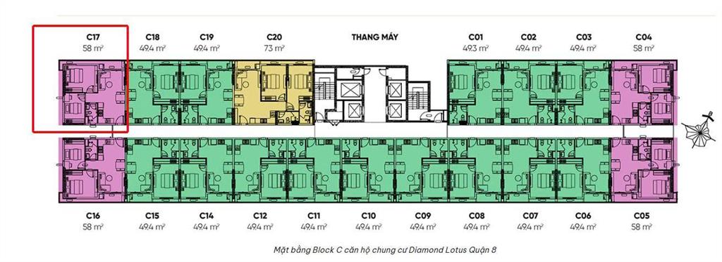 Chính chủ bán căn hộ 2pn góc diamond lotus quận 8  ngay cầu chữ y
