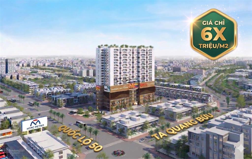 Bán căn 62m2 căn hộ saigon skyview đối diện bx quận 8