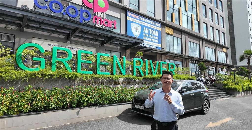 Bán căn 2pn view nội khu nhìn ra sông, cc green river q8