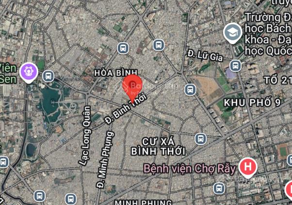Vòng xoay lê đại hành, bình thới q11, 56m2, nở hậu ngang 5.6m, dài 15m, 3 tầng btct, 4pn