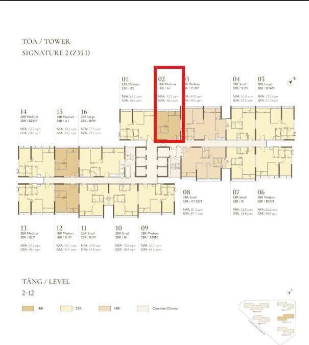 Chỉ hơn 1,4 tỷ! sở hữu căn 1pn  42 m2 tại lumi hà nội