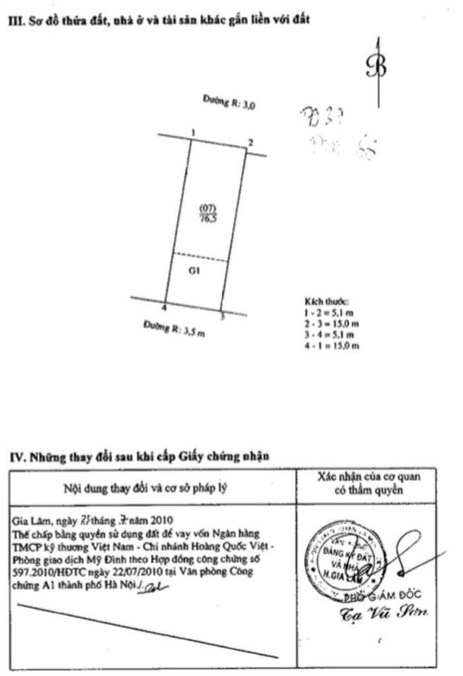 Bán nhà 4 tầng yên viên phù đổng 76.5m2  mặt ngõ to thông ô tô tránh hàng xóm thân thiện  9.5 tỷ