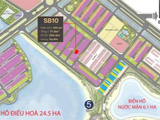 Căn biệt thự song lập gần hồ đường sao biển 17 vinhomes ocean park gia lâm.  0917 099 ***