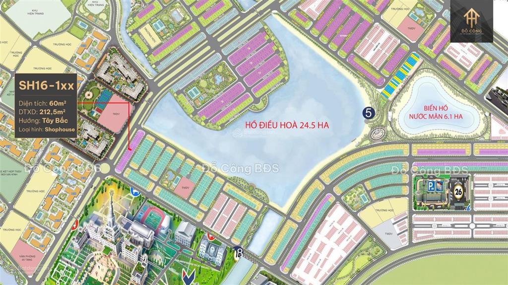 Shophouse mặt đường 52m đối diện chung cư vinhomes ocean park sổ đỏ lâu dài.  0917 099 ***