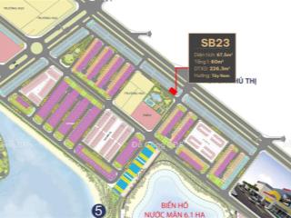 Căn shophouse sb23 áp góc view vườn hoa giá 17.9 tỷ.  0917 099 ***