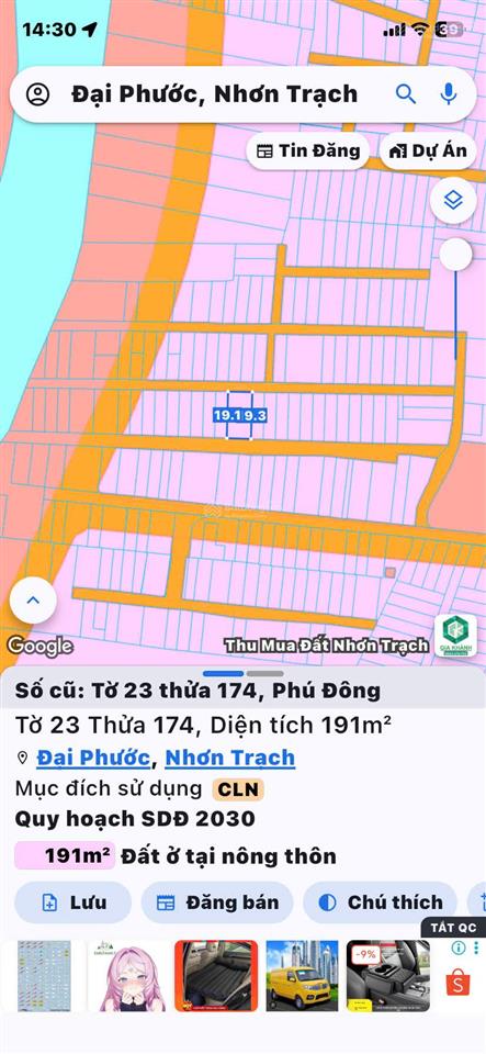 Thanh lý nh bán gấp lô đất gần cầu cát lái, 10x19m giá chỉ 2.4 tỷ
