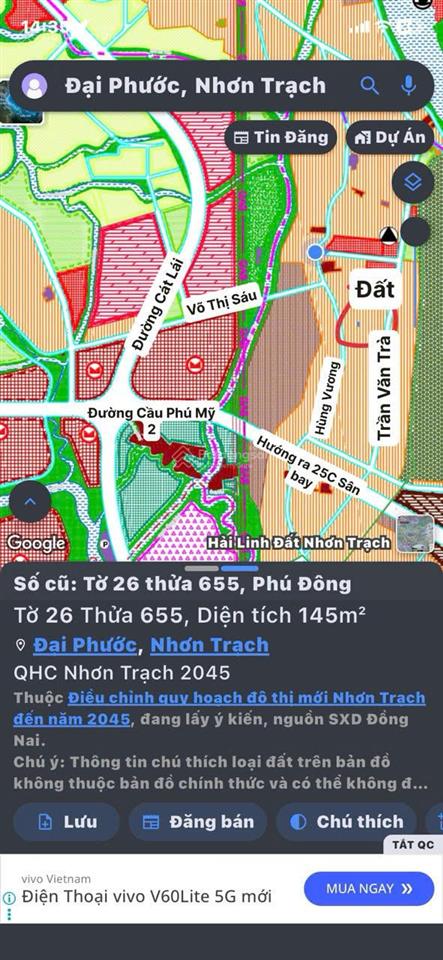 Đất ngộp, gần phà cát lái, gần siêu dự án 5.000ha của sunshine giá tốt