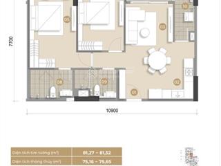 2pn, 2 wc view đông nam mua trực tiếp cdt nam long. layout rộng nhất trellia cove