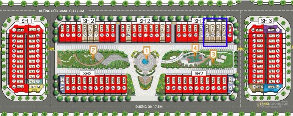 195 triệu/m2 đất có liền kề 95m², 500m² sàn, mặt phố đức giang, full đồ 3 tỷ.  0968 096 ***