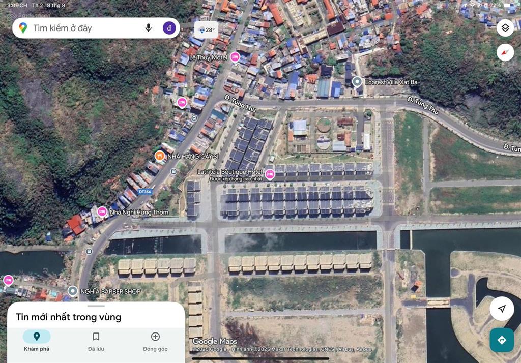55 triệu/m2 đất có biệt thự 160m2, 500m2 sàn, view hồ dự án amatina cát bà.  0945 892 ***
