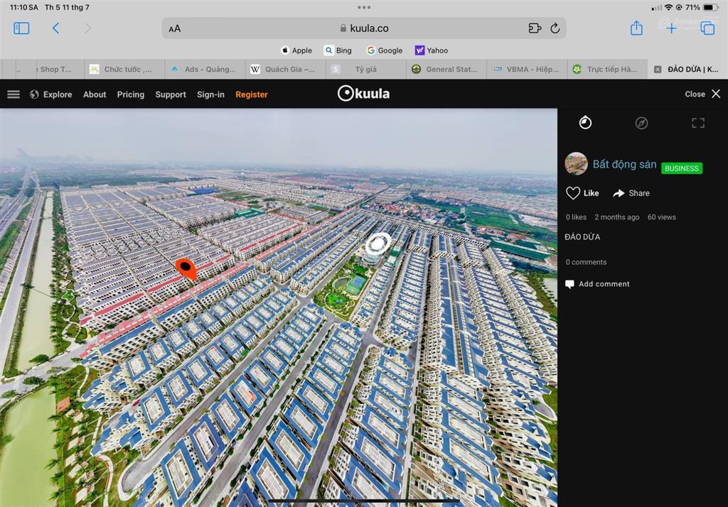 15.8 tỷ liền kề 85m2 view hồ điều hòa, mặt đường rộng 22 mét. chủ cần tiền bán 0968 096 ***