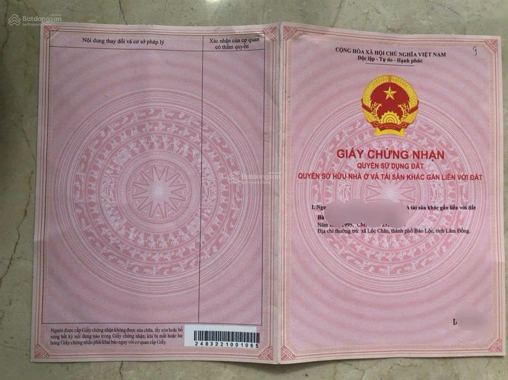 Chính chủ bán nhanh lô đất 516m2 siêu đẹp tại bảo lộc  view hồ ông dụ  giá bán 3,2 tỷ (tl)