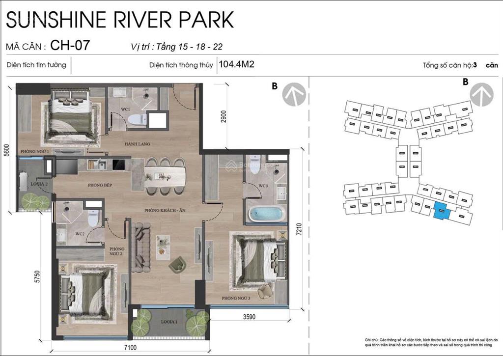 Hot!! chỉ từ 104tr/1m2 sở hữu căn hộ hạng sang sunshine river park.  0984 879 ***