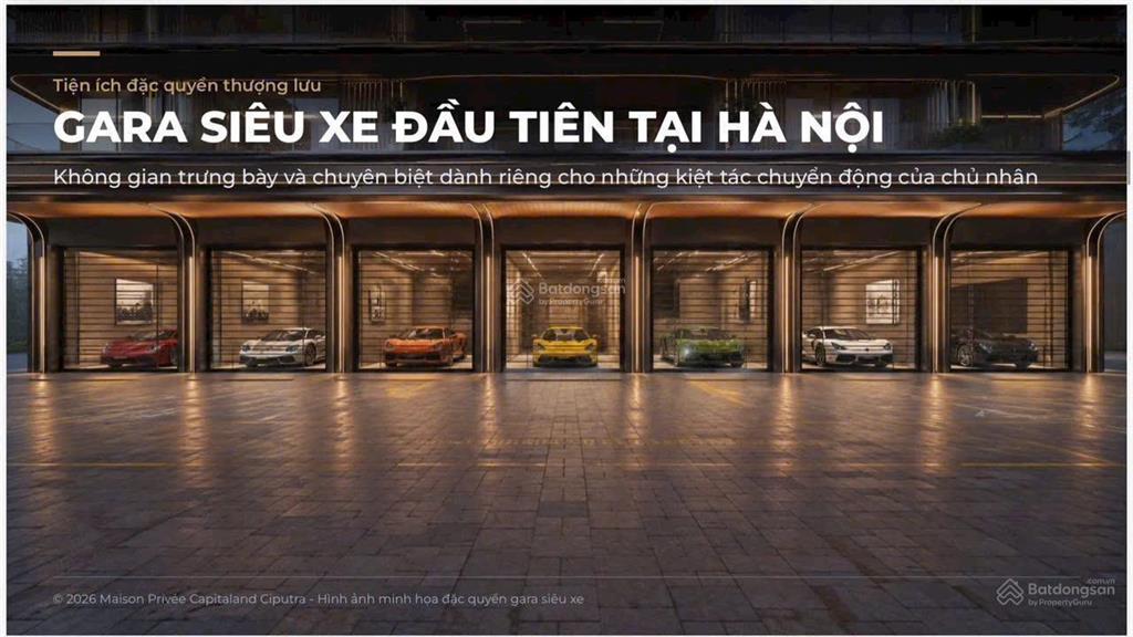 Maison privée capitaland tư dinh biệt lập chỉ 490 căn thang máy & gara riêng