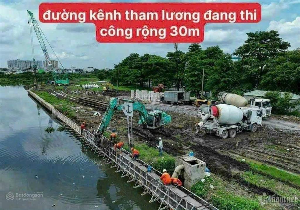 Bán đất 1 sec sông vàm thuật, mt bờ kênh, 5x21m, đường rộng 8m, sổ riêng, giá bán 5 tỷ
