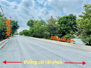 Bán đất 325m2 mặt tiền sông sài gòn (có 151m2 thổ cư). tại apđ q12, bán gấp chốt 8.6 tỷ