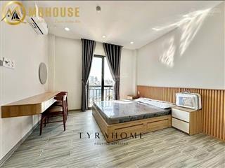 Khai trương căn hộ 1pn bancol hầm xe, thang máy, bảo vệ, tòa nhà xây mới 100%