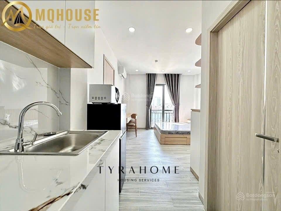 Khai trương căn hộ 1pn bancol hầm xe, thang máy, bảo vệ, tòa nhà xây mới 100%