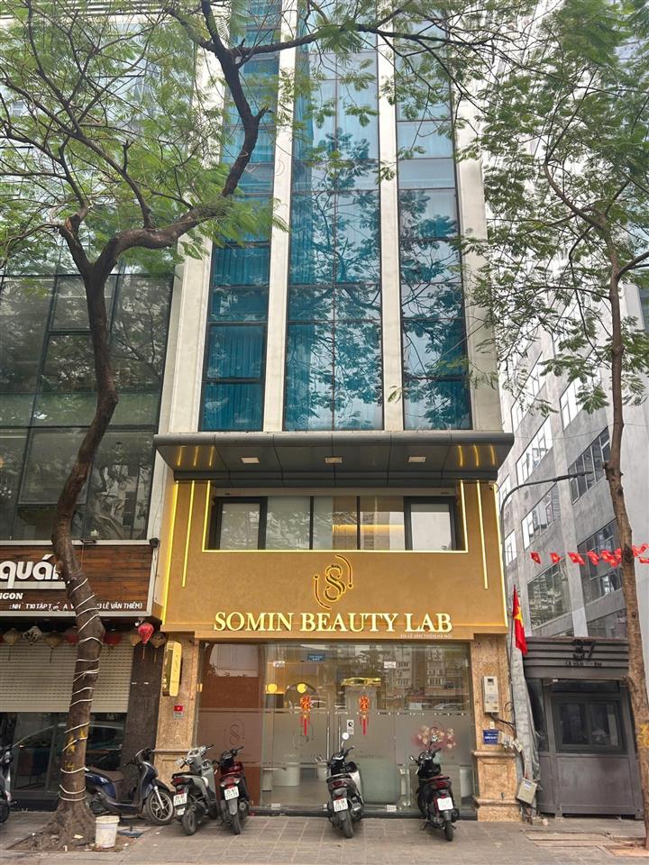 Cho thuê mp lê văn thiêm 60m x 7 tầng thông sàn thang máy 75tr 0903 409 ***