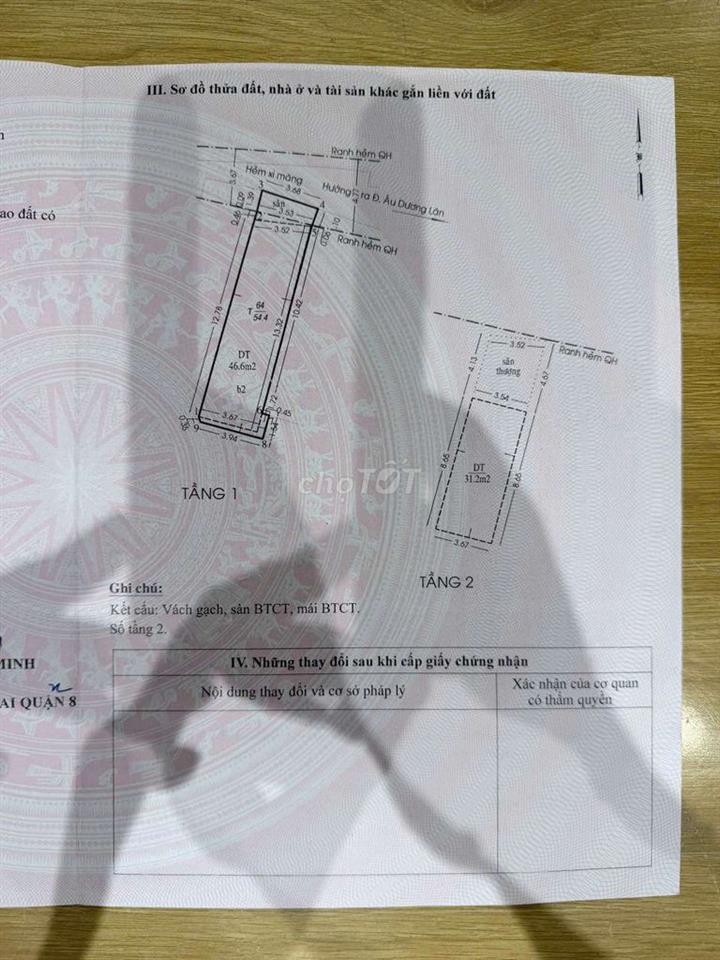ÂU DƯƠNG LÂN HIỆN HỮU ~ 100TR/M2